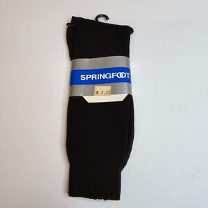 NOS Springfoot Men's Brown Dress Sock 100% Nylon Size 10-13